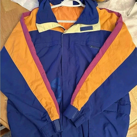 Vintage FILA Expedition Mens Sm Jacket Windbreaker Retro Colorblock Hidden Hood - Picture 4 of 4